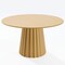 Homeroots 52" Brown Solid Wood Pedestal Base Round Top Dining Table 721023 - alternate 1