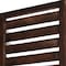 Homeroots 72" Brown Wood Folding Three Panel Screen Room Divider 274852 - alternate 5