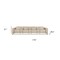 Homeroots 170" Beige Top Grain Leather Reclining Metal USB Sofa 720418 - alternate 7