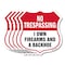 Signmission No Trespassing Shield Sign I Own Firearm, 12 inch X 12 inch, Aluminum Metal Sign, 5PK SHI-A-5Pack-12-422 - alternate 1
