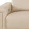 Homeroots 100" Beige Top Grain Leather Reclining Metal USB Sofa 720355 - alternate 9