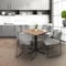 Regency Square Cain Breakroom Table W/ 4 Zeng Stack Chairs, 42 in W, 42 in L, Noble Oak TB4242NO44GY - alternate 8