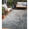 Homeroots 5' X 8' Taupe Brown And Silver Abstract Washable Indoor Outdoor Area Rug 617372 - alternate 1