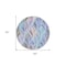 Homeroots 8' Blue Brown And Purple Round Geometric Washable Indoor Outdoor Area Rug 589208 - alternate 9