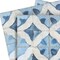Homeroots 8" x 8" Blue Vinyl Arabesque Peel And Stick Removable Tiles 628708 - alternate 9