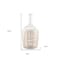 Homeroots 20" Clear And Natural Glass Round Floor Vase With Wrapped Rattan 608578 - alternate 5