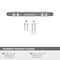 Amerock London 3-3/4 in 96 mm Center-to-Center Black Chrome/Polished Chrome Cabinet Pull BP36648BCR26 - alternate 5