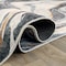 World Rug Gallery Contemporary Marble Washable Non Slip Runner Rug 2 ft x 8 ft Gray WR80GRAY2X8 - alternate 8