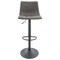 Leisuremod Tilbury Modern Adjustable Bar Stool with Footrest and 360-Degree Swivel, Grey, 2PK TS29GR2 - alternate 8