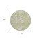 Homeroots 8' Artichoke Green And Ivory Round Abstract Washable Indoor Outdoor Area Rug 600062 - alternate 8