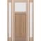 Doornmore CRF-P2G1, 65.25" x 98" ( 36" Door + 2x12" Side) Left Hand, Mahogany Top View Exterior Door CRF-P2G1-SW-3696-G101-SL_1-2_LI - alternate 1