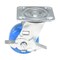 Vestil Polyurethane Precision Ball Bearing Swivel With Brake Caster 4 In. x 2 In. 551 lb Blue/Gray CST-PB-4X2PUA-SWB - alternate 9