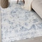 World Rug Gallery Traditional Vintage Distressed Washable Non Slip Area Rug 3 ft x 5 ft Blue WR77BLUE3X5 - alternate 1
