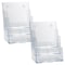 Azar Displays Three-Tier Three-Pocket Letter Sized Brochure Holder, 2PK 252378-2PK - alternate 1