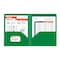 C-Line Products 8-1/2" x 11" Green Two-Pocket Heavyweight Poly Portfolio Folder, 25EA/BX, 6BX/CT 33953-BX - alternate 5