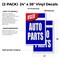 Signmission Used Auto Parts, Vinyl Decals Only 24 Inch x 36 Inch, Vinyl Decal, 2PK DSB-2436-2PACK-Used Auto Parts - alternate 2