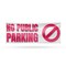 Signmission No Public Parking, 24 Inch x 72 Inch, Vinyl Banner B-72-30756 - alternate 1