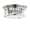 Jonathan Y Lauren 13.25" 2-Light Metal/Glass LED Flush Mount, Chrome JYL7446C - alternate 9