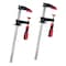 Powertec 12 in. Steel Bar Clamps w/ 600 lbs Loads Limit & 2-1/2 in. Throat, Quick-Release F Clamp, 2PK 71918N - alternate 1