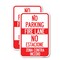 Signmission No Parking Fire Lane - No Estacione Zona Contra Incendi, 12'' X 18'', Heavy Gauge Aluminum, 2PK A-1218-2PACK-23729 - alternate 1