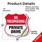 Signmission No Trespassing Shield Sign Private Drive, 12 inch X 12 inch, Vinyl Decal, 2PK SHI-D-2PACK-12-408 - alternate 5