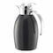 Service Ideas Nicollet Series 1-Liter Stainless Vacuum Insulated Carafe with Push Button Lid in Radiant Black NIC10BSPBBL - alternate 4