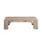 Homeroots 48" Natural Wood Distressed Coffee Table 376292 - alternate 7