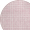 Homeroots 8' Pink And Ivory Round Geometric Washable Indoor Outdoor Area Rug 614769 - alternate 6