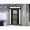 Vdomdoors Front Exterior Prehung FiberGlass Door Clear Glass See-through / Manux 8555 Matte Black Clear Glass MANUX8555EXD-BLK-W14+36+14 x H80+14-RH - alternate 4