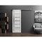 Sartodoors Slab Barn Door Panel Frosted Glass White 36x96 Solid Core Modern Interior QUADRO4088S-NOR-3696 - alternate 5