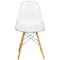 Leisuremod Dover Plastic Dining Chair with Beech Wood Eiffel Legs, 2PK EP19WG2 - alternate 6