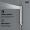Vigo 58 in. H x 5 in. W 4-Jet Shower Panel System with Square Head & Hand Shower Wand in Stainless Steel VG08021ST - alternate 7
