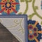 Homeroots 7' X 10' Navy Blue Beige Green Blue And Red Floral Indoor Outdoor Area Rug 546803 - alternate 9