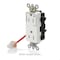 Leviton Straight Blade Receptacle, 5-15R, 15 A, 125V AC, Surface Mount, Self-Grounded MT162-1CR - alternate 3
