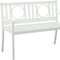 Homeroots 45" White Metal Garden Patio Bench 611610 - alternate 6