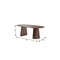 Homeroots 79" Walnut Solid Wood Double Pedestal Base Oval Dining Table 721101 - alternate 5