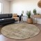 Homeroots 8' Brown And Taupe Round Aztec Washable Indoor Outdoor Area Rug 615544 - alternate 7