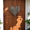 Homeroots 12" Weathered Gray Reclaimed Wood Heart Wall Decor 384900 - alternate 5