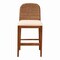 Bali & Pari Nadim Modern Bohemian Seagrass and Acacia Wood Counter Stool 242-13488-ZORO - alternate 10