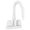 Dura Faucet Used For Lavatory Exterior Quick Connect Faucet White With Flexible Spout DF-SA183K-WT - alternate 1