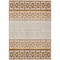 Homeroots 3' X 5' Orange Beige And Ivory Geometric Washable Indoor Outdoor Area Rug 613861 - alternate 9