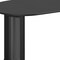 Homeroots 66" Black Solid Wood Double Pedestal Base Oval Dining Table 712859 - alternate 5