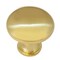 Laurey 1 3/8in Hollow Steel Knob - Satin Brass 54604 - alternate 1
