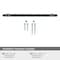 Amerock London 10-1/16 in 256 mm Center-to-Center Black Bronze/Satin Nickel Cabinet Pull BP36664BBRG10 - alternate 5