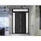 Vdomdoors Front Exterior Prehung Metal-Plastic Door Frosted Glass / MANUX 8112 Matte Black / Office Commercia MANUX8112EXD-BLK-W12+32+12xH80+14-RH-I - alternate 3