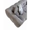 Homeroots Light Gray Boucle L Shaped Two Piece Sofa and Chaise Sectional With Toss Pillows 644521 - alternate 9
