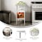 Flash Furniture Reese 24x18 Portable Work Table, Stainless Steel Top Shelf and 2 Adjstbl Glvnzd Steel Undershelves NH-WT-GU-2418-GG - alternate 7