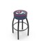 Holland Bar Stool Co 25" 4" Fresno State Cushion Seat, Blk Wrinkle Base Swivel Bar Stool L8B125FresSt - alternate 1