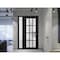 Vdomdoors Front Exterior Prehung FiberGlass Door Frosted Glass / Manux 8312 Matte Black / Sidelight Exterior MANUX8312EXD-BLK-W36+16 x H80-RH - alternate 6