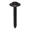 Auveco #8 x 1 1/4in Phillips Oval #6 Head Ab Tapping Sems - Black, 100PK 11790 - alternate 1